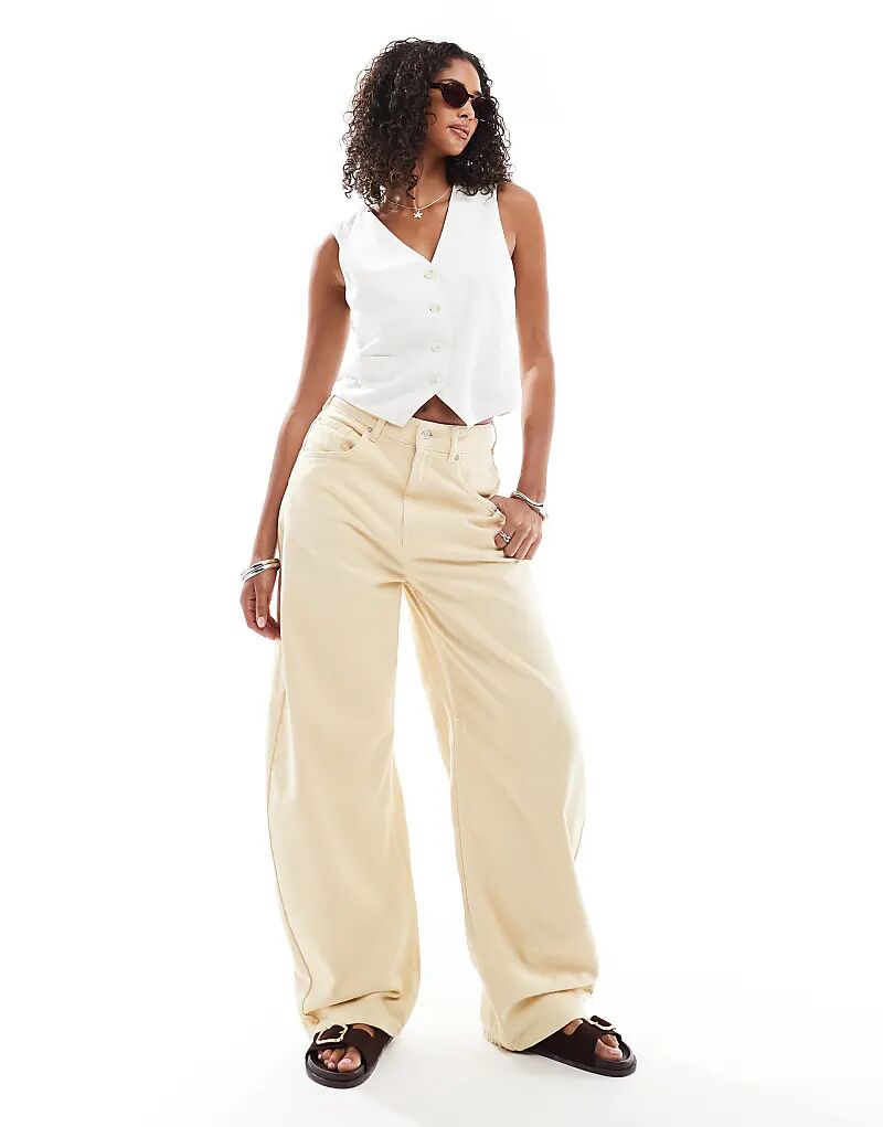 Джинсы-бочонки ASOS DESIGN с высокой талией лимонного цвета
Джинсы-бочонки ASOS DESIGN с высокой талией лимонного цвета