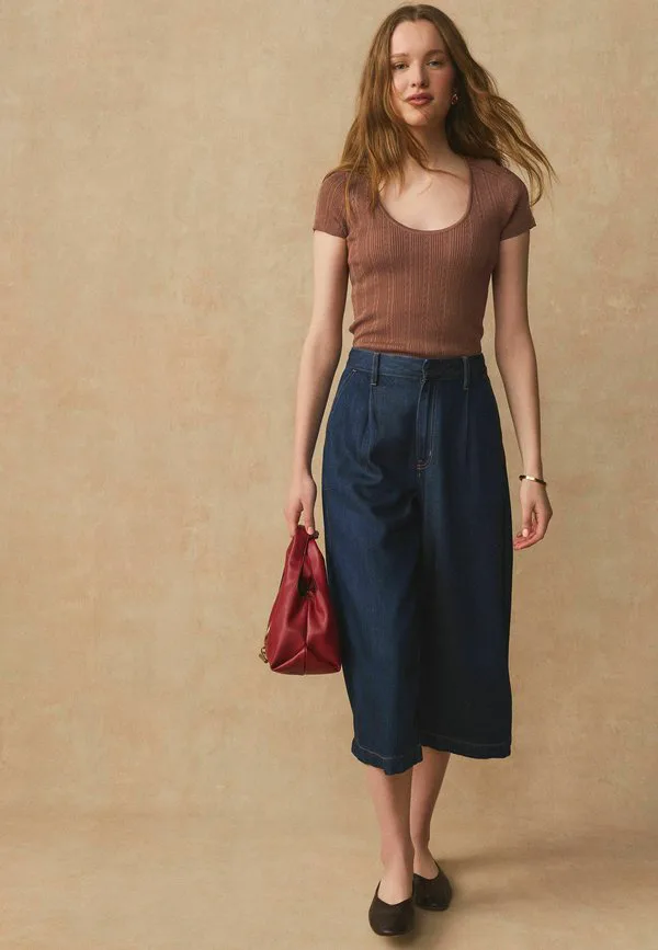 Футболка с коротким рукавом и ажурным вырезом-лодочкой. Next, Chocolate Brown, Коричневый, Футболка с коротким рукавом и ажурным вырезом-лодочкой. Next, Chocolate Brown
Футболка с коротким рукавом и ажурным вырезом-лодочкой. Next, Chocolate Brown, Коричневый, Футболка с коротким рукавом и ажурным вырезом-лодочкой. Next, Chocolate Brown