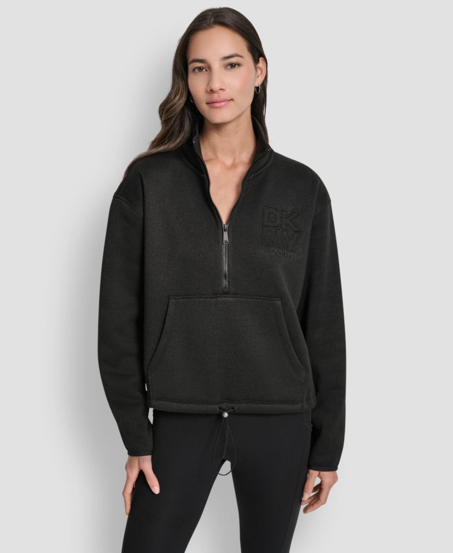 Женский свитер DKNY с застежкой-молнией до середины груди и длинными рукавами DKNY Sport, Black Heather
Женский свитер DKNY с застежкой-молнией до середины груди и длинными рукавами DKNY Sport, Black Heather