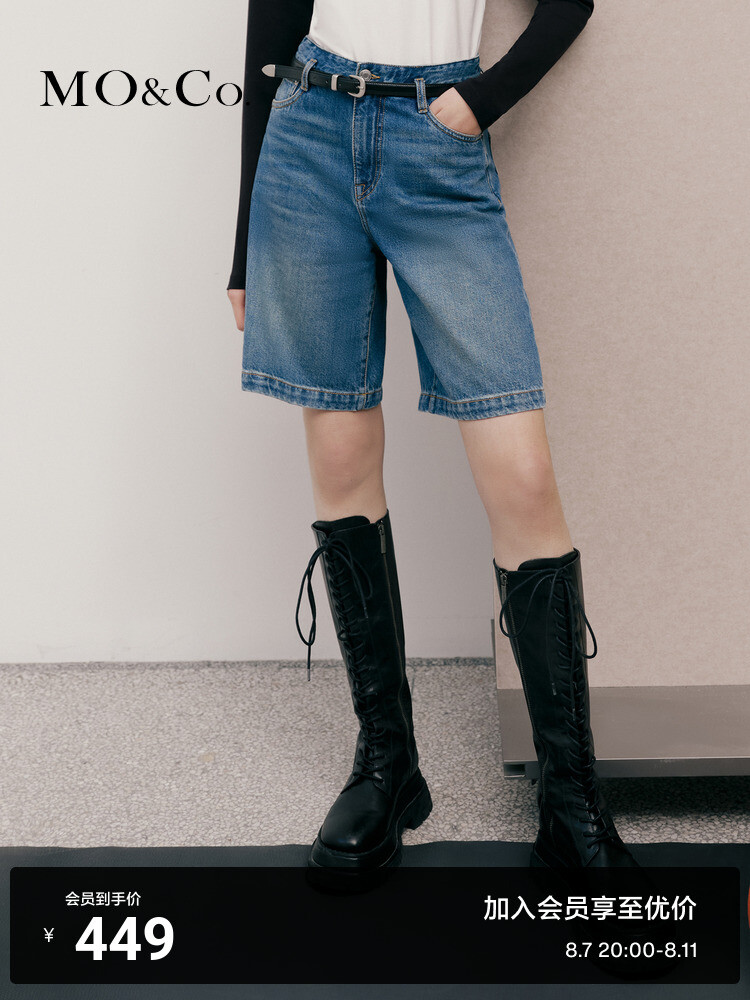 Шорты джинсовые Moco Moanke с поясом, синий
Шорты джинсовые Moco Moanke с поясом, синий