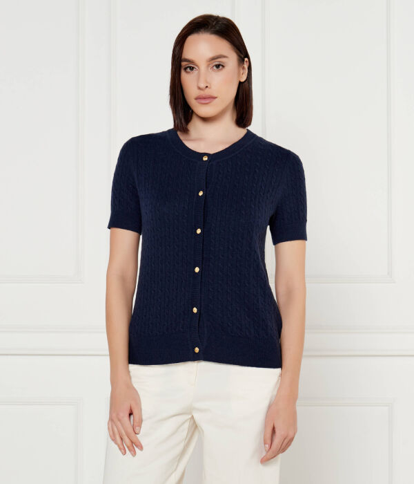 Кардиган женский Tommy Hilfiger шерстяной с коротким рукавом, синий
Кардиган женский Tommy Hilfiger шерстяной с коротким рукавом, синий