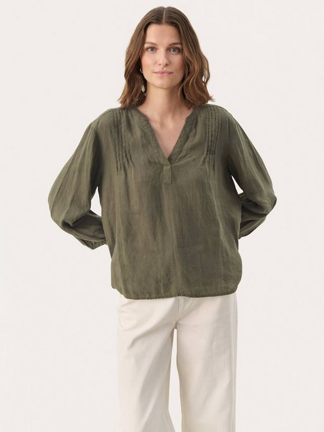 Блузка из чистого льна nyara с v-образным вырезом Part Two, цвет Kalamata
Блузка из чистого льна nyara с v-образным вырезом Part Two, цвет Kalamata