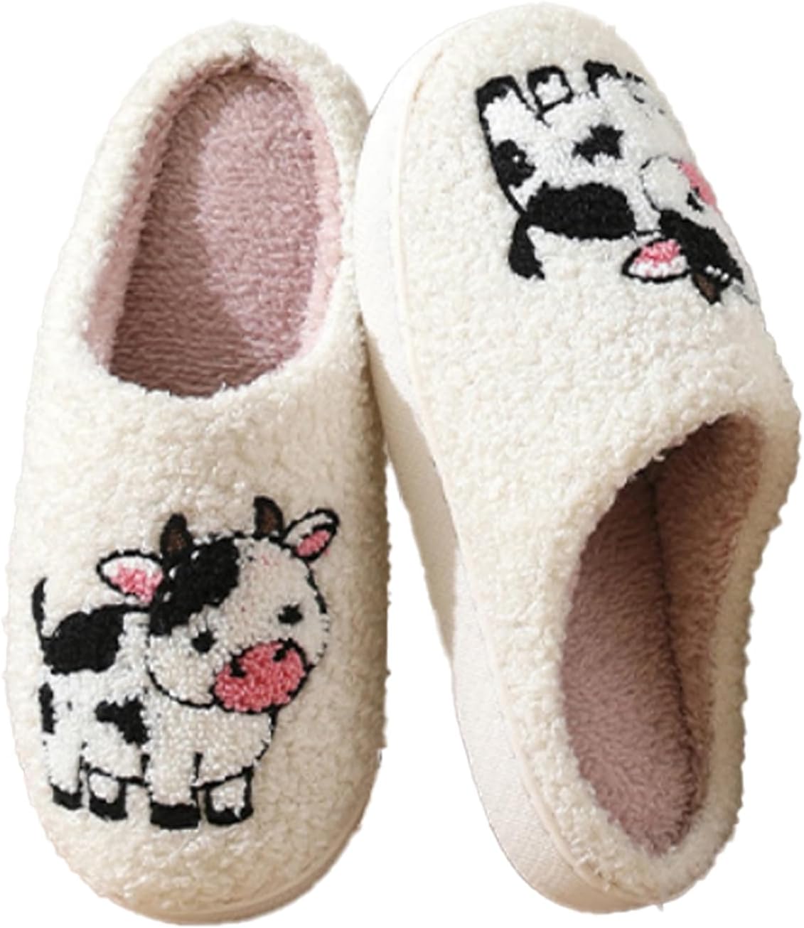 Женские и мужские домашние тапочки с милым мультяшным дизайном, ретро, мягкие плюшевые, легкие, удобные для ношения дома и на улице, тапочки с противоскользящей подошвой Oukisam, Cute Cow
Женские и мужские домашние тапочки с милым мультяшным дизайном, ретро, мягкие плюшевые, легкие, удобные для ношения дома и на улице, тапочки с противоскользящей подошвой Oukisam, Cute Cow