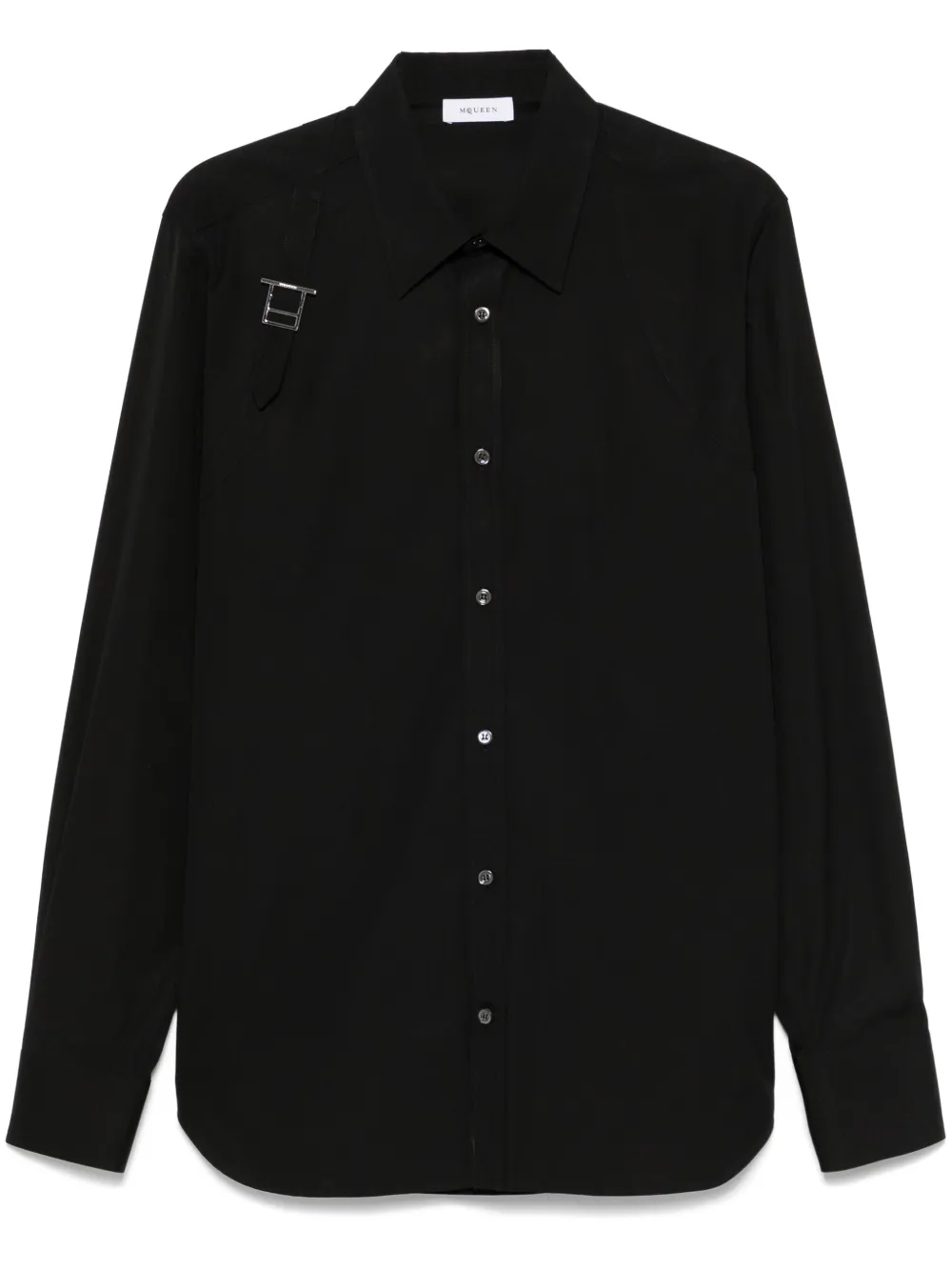 Рубашка с пряжкой Alexander McQueen, черный
Рубашка с пряжкой Alexander McQueen, черный