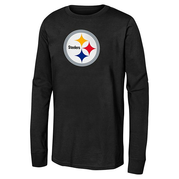 Футболка с длинным рукавом Youth black Pittsburgh Steelers Primary Logo Outerstuff
Футболка с длинным рукавом Youth black Pittsburgh Steelers Primary Logo Outerstuff