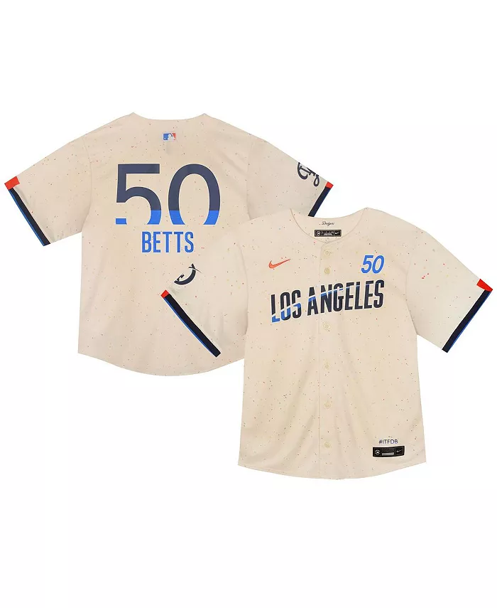 Футболка Toddler Mookie Betts Cream Los Angeles Dodgers 2024 City Connect Limited Player Jersey Nike
Футболка Toddler Mookie Betts Cream Los Angeles Dodgers 2024 City Connect Limited Player Jersey Nike