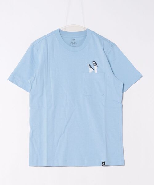 Футболка adidas, приталенная, с карманом, светло-голубая
Футболка adidas, приталенная, с карманом, светло-голубая