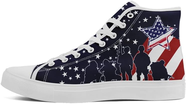 Высокие кеды на шнуровке для мужчин и женщин с флагом США, классические модные повседневные кроссовки для празднования американской независимости Awsole, белый
Высокие кеды на шнуровке для мужчин и женщин с флагом США, классические модные повседневные кроссовки для празднования американской независимости Awsole, белый