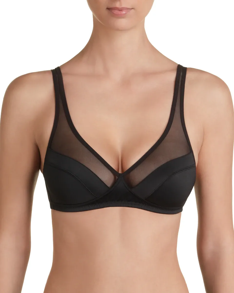 Просторный бюстгальтер большой вместимости без косточек с тюлем Dim, черный
Просторный бюстгальтер большой вместимости без косточек с тюлем Dim, черный