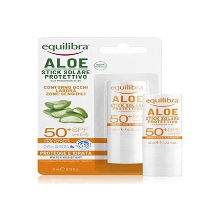 Солнцезащитный крем Solar Aloe Stick SPF 50+ на основе алоэ вера для чувствительных зон 12 мл Equilibra 
Солнцезащитный крем Solar Aloe Stick SPF 50+ на основе алоэ вера для чувствительных зон 12 мл Equilibra