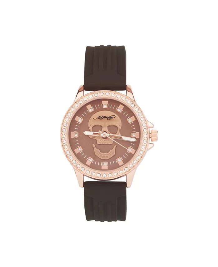 Женские аналоговые часы с кварцевым матовым коричневым силиконовым ремешком, 38 мм Ed Hardy
Женские аналоговые часы с кварцевым матовым коричневым силиконовым ремешком, 38 мм Ed Hardy