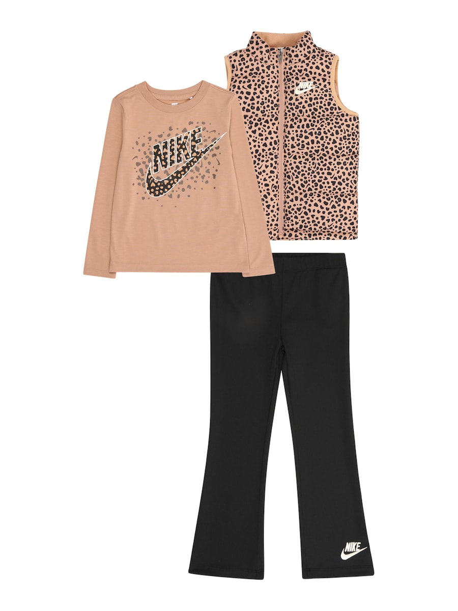 Набор Nike Sportswear, бежевый/черный
Набор Nike Sportswear, бежевый/черный