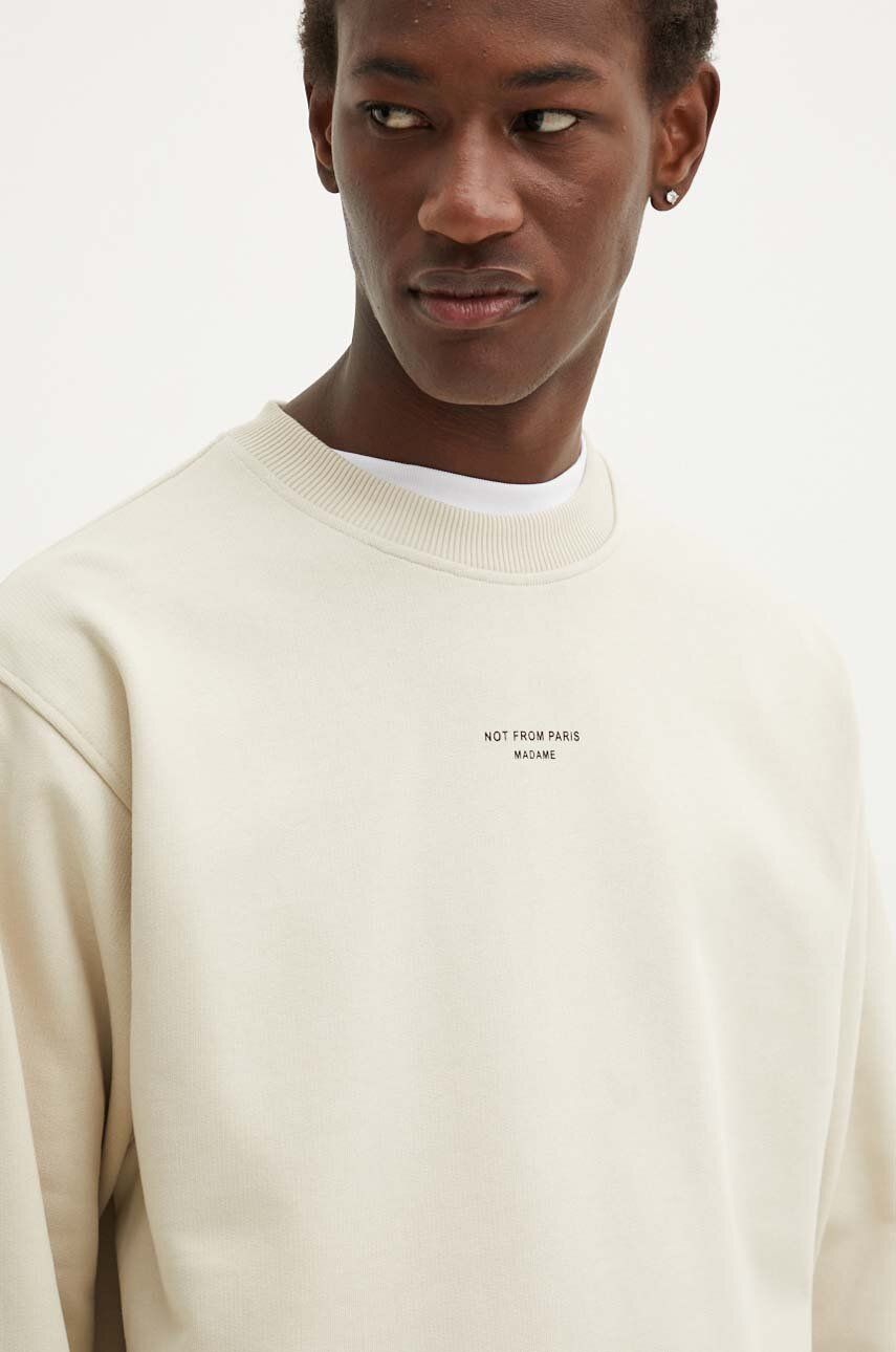 Хлопковая толстовка Drôle de Monsieur, бежевый
Хлопковая толстовка Drôle de Monsieur, бежевый