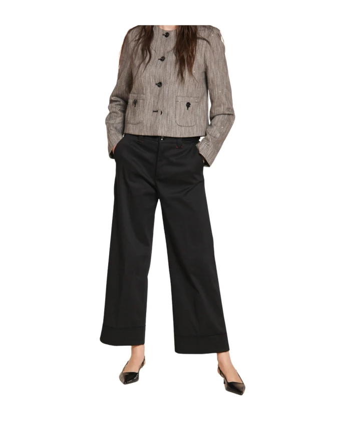 Черные широкие брюки чинос Mason'S, черный
Черные широкие брюки чинос Mason'S, черный