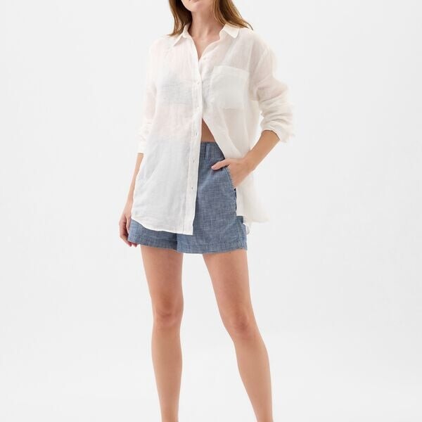 Шорты из хлопка шамбре Gap, синий
Шорты из хлопка шамбре Gap, синий