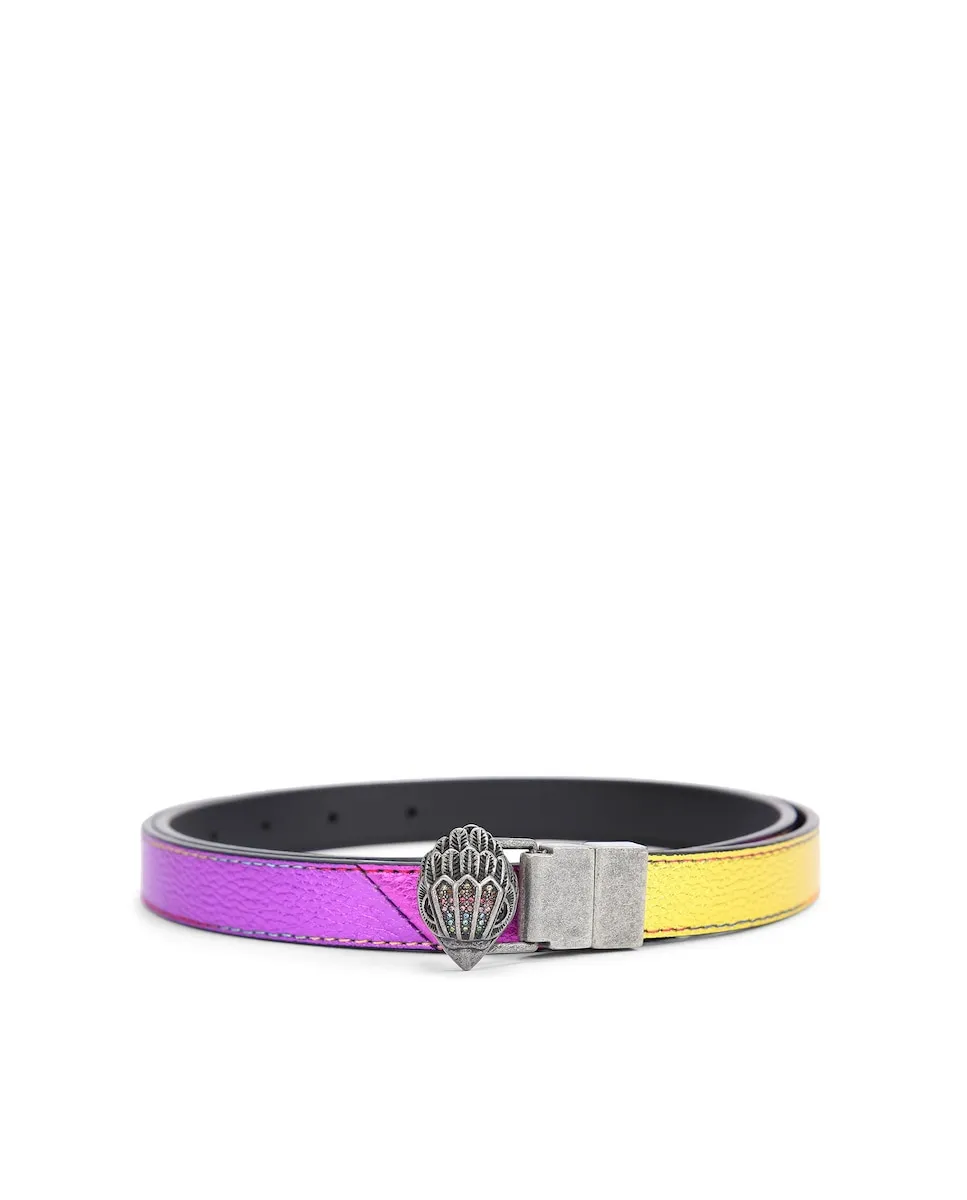 Женский реверсивный кожаный пояс Kurt Geiger, многоцветный 
Женский реверсивный кожаный пояс Kurt Geiger, многоцветный