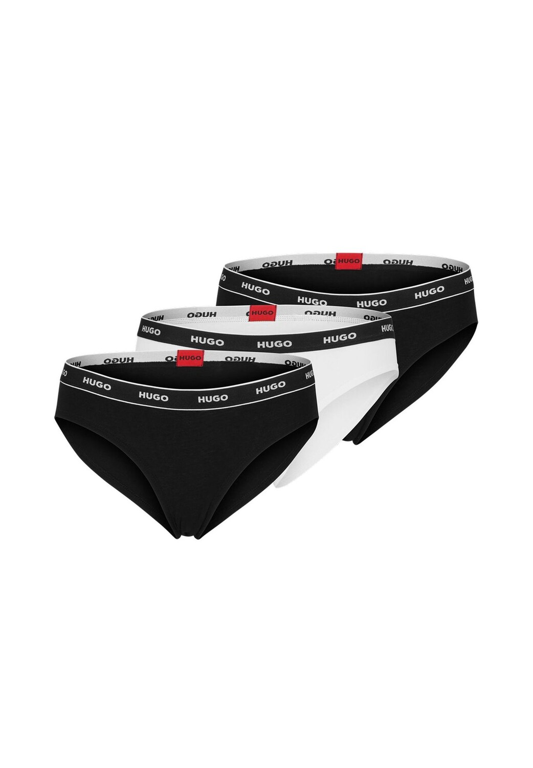 Женские трусы, 3 шт. в полоску с буквами, нижнее белье, хлопок, логотип, однотонный HUGO, черный 
Женские трусы, 3 шт. в полоску с буквами, нижнее белье, хлопок, логотип, однотонный HUGO, черный
