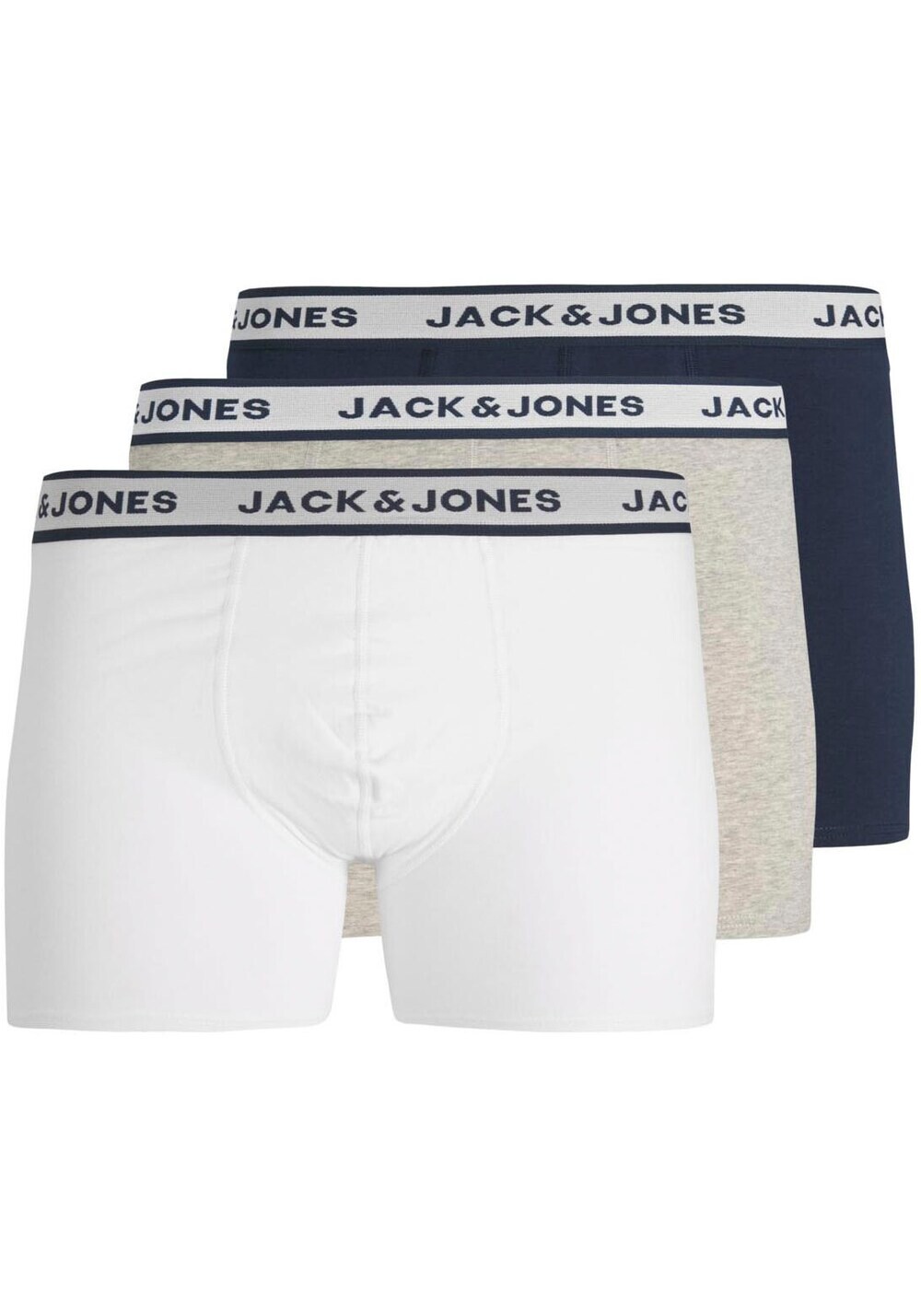 Трусы боксеры JACK & JONES, светло-серый/белый
Трусы боксеры JACK & JONES, светло-серый/белый