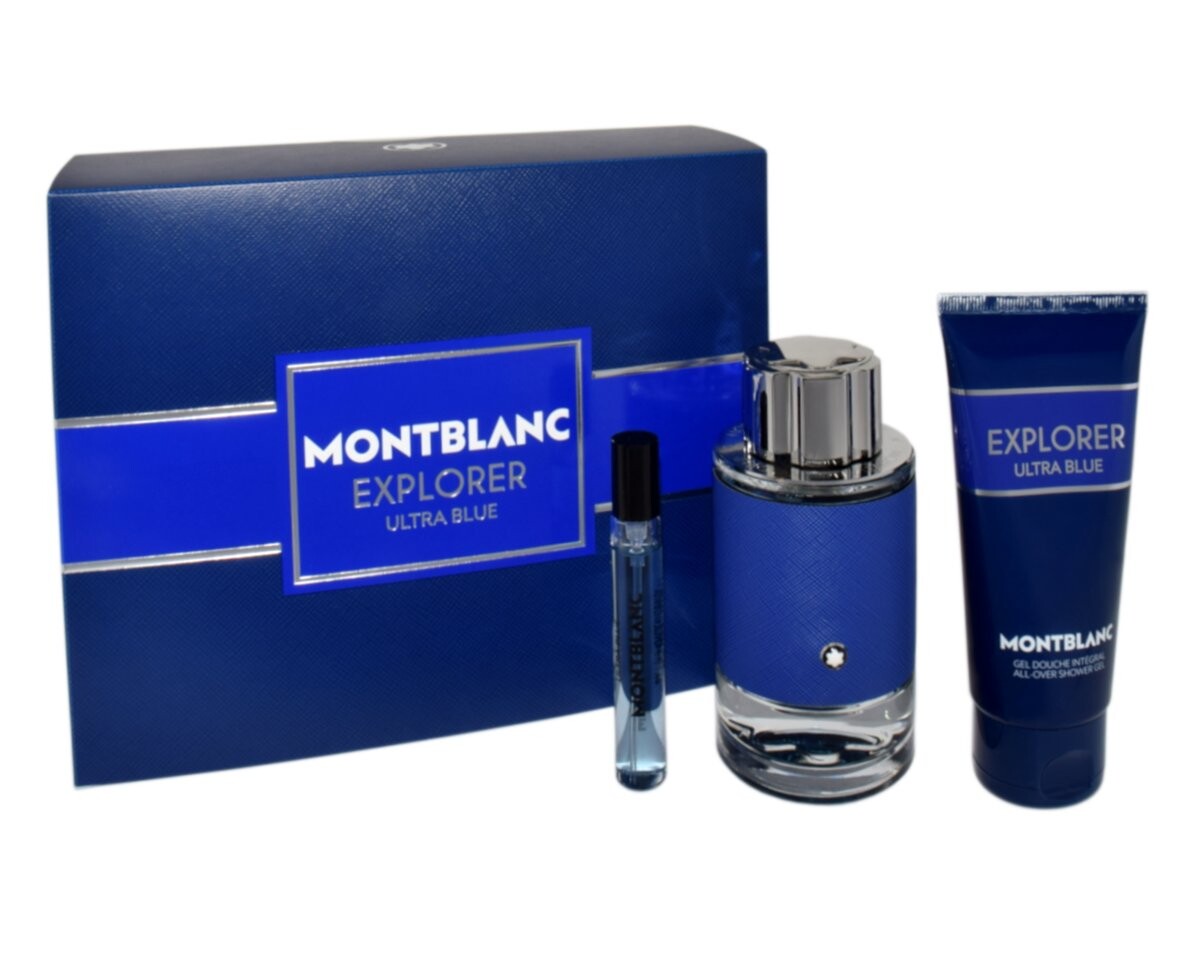 Mont Blanc, Explorer Ultra Blue, набор косметики, 3 шт 
Mont Blanc, Explorer Ultra Blue, набор косметики, 3 шт