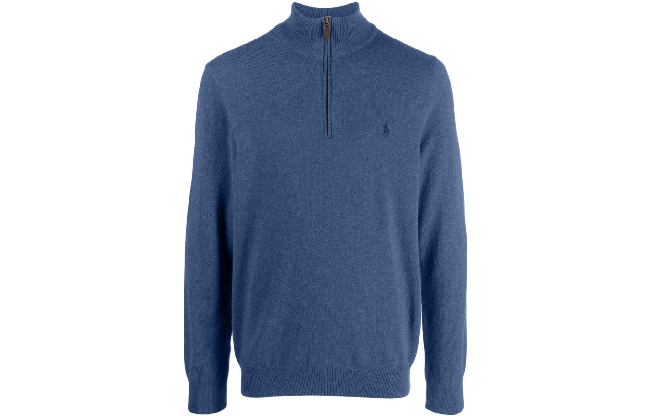 Полузастегивающийся джемпер с вышивкой пони Polo Ralph Lauren, синий
Полузастегивающийся джемпер с вышивкой пони Polo Ralph Lauren, синий