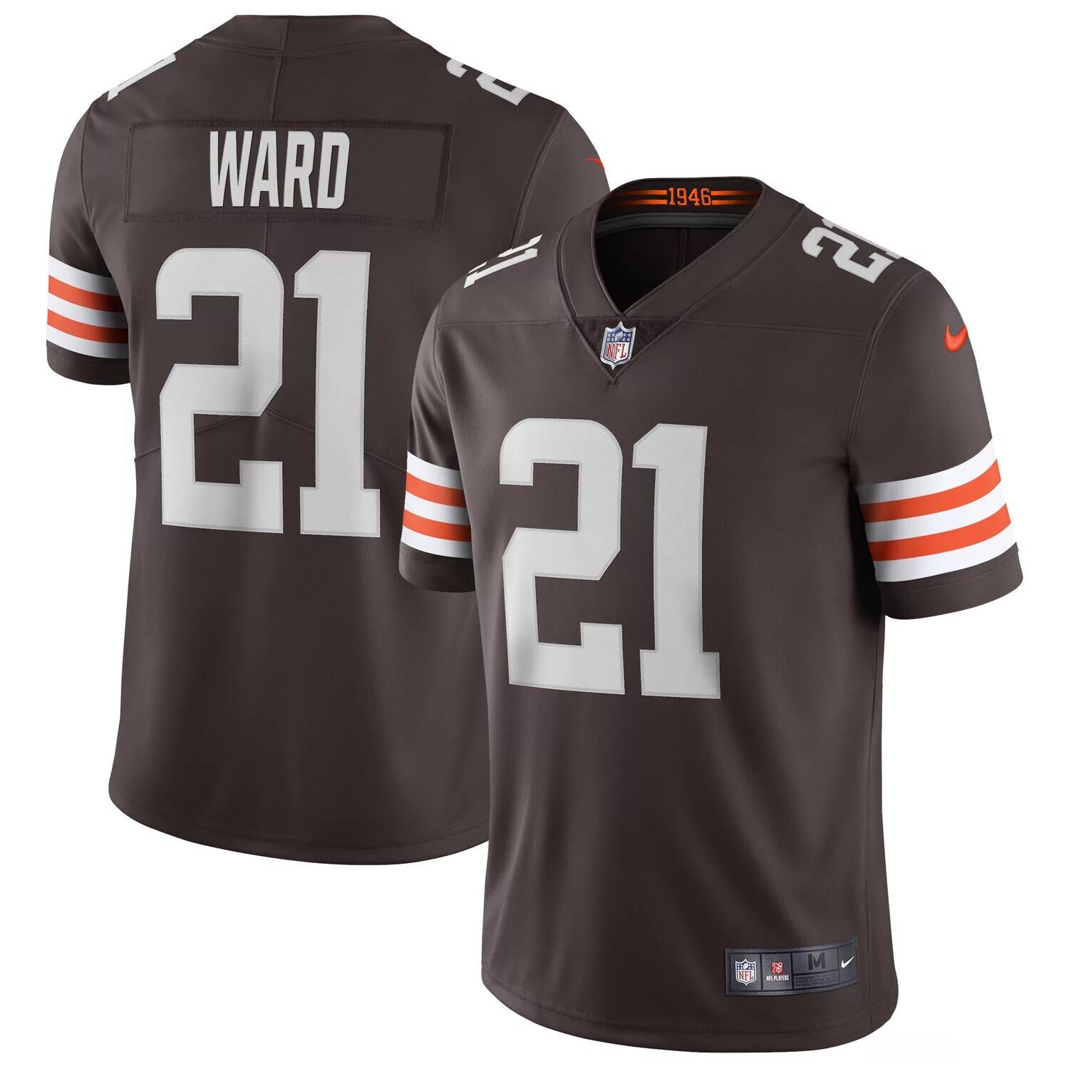 Мужская джерси Denzel Ward Brown Cleveland Browns Vapor Limited Nike
Мужская джерси Denzel Ward Brown Cleveland Browns Vapor Limited Nike