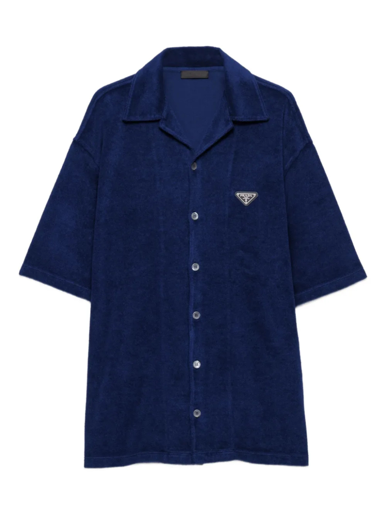 Махровая рубашка с короткими рукавами Prada, синий
Махровая рубашка с короткими рукавами Prada, синий