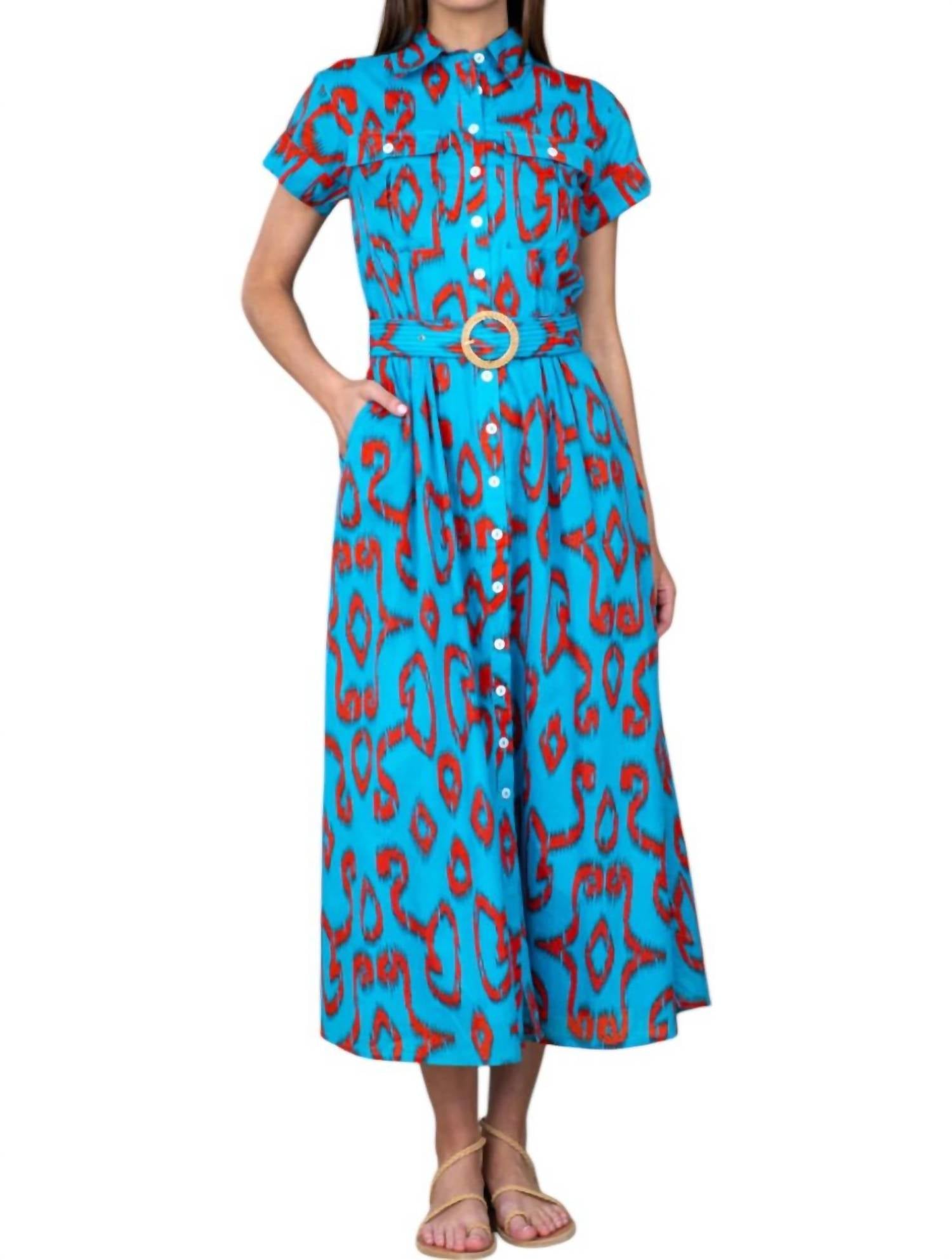 Платье Marlow в стиле тихоокеанского иката Olivia James the Label, цвет pacific ikat
Платье Marlow в стиле тихоокеанского иката Olivia James the Label, цвет pacific ikat