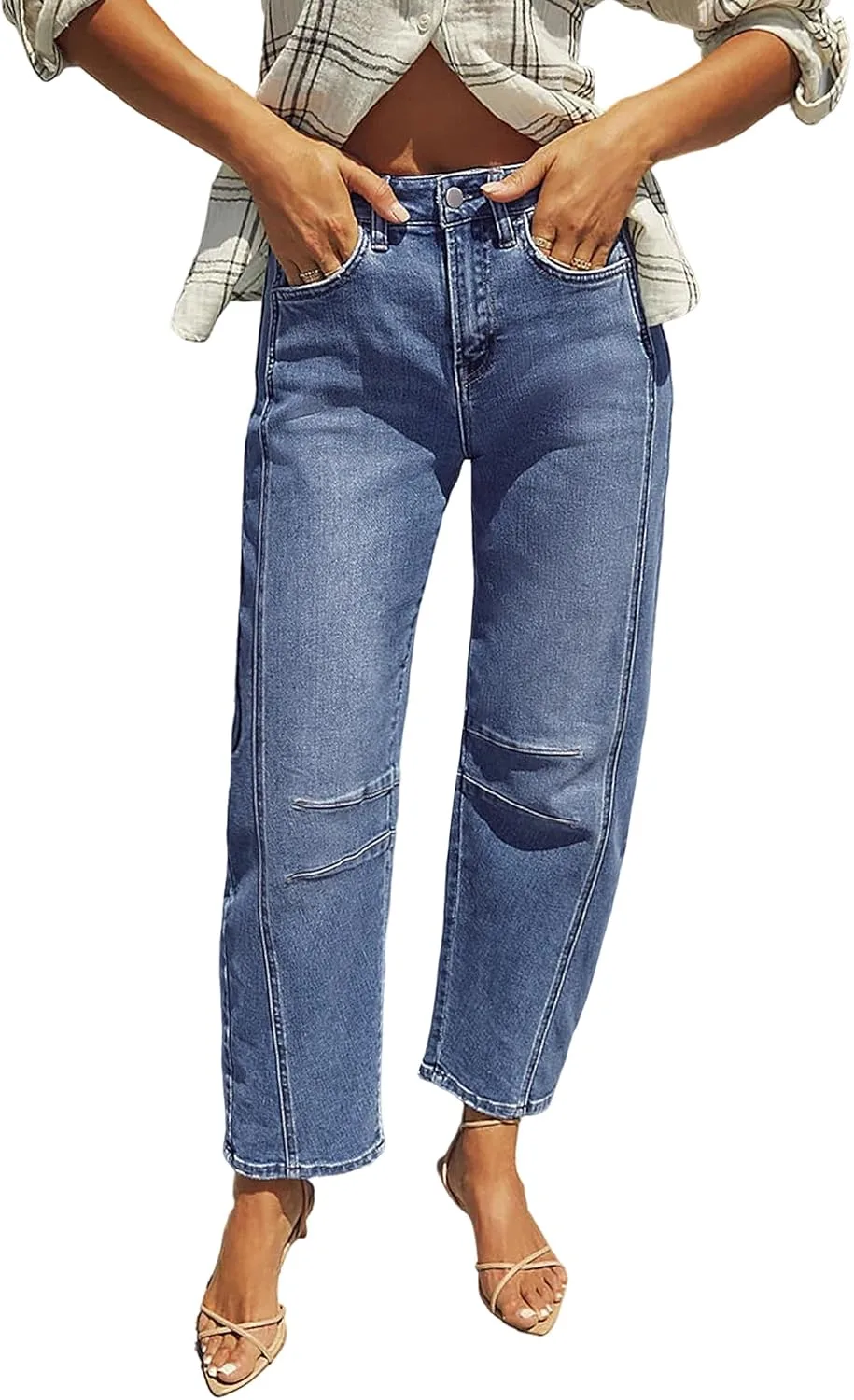 Джинсы IWD Baggy Barrel для женщин в стиле Y2K
Джинсы IWD Baggy Barrel для женщин в стиле Y2K