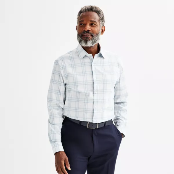 Мужская повседневная сорочка Premier Flex классического кроя Apt. 9, цвет blue white dobby plaid 
Мужская повседневная сорочка Premier Flex классического кроя Apt. 9, цвет blue white dobby plaid