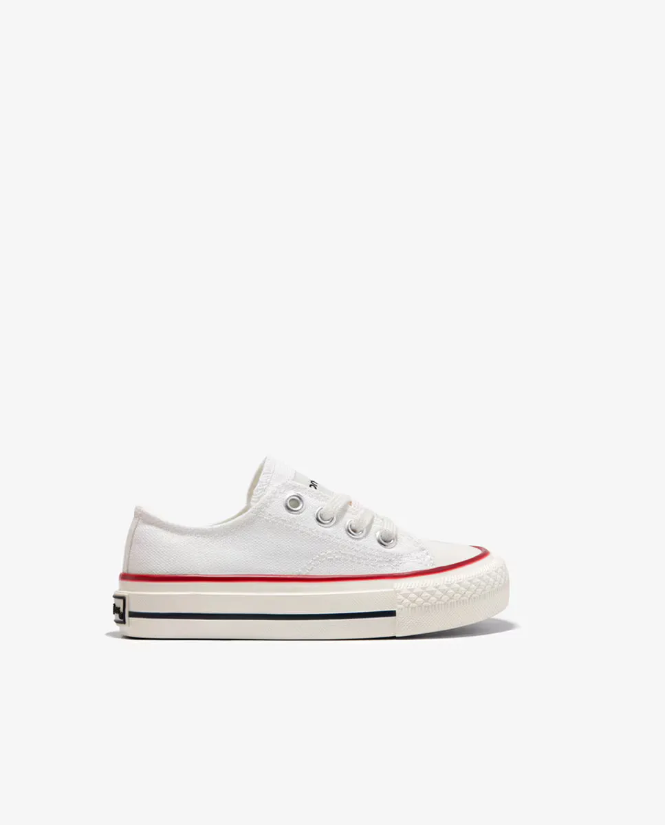 Детские низкие кеды из парусины на шнуровке Conguitos, белый
Детские низкие кеды из парусины на шнуровке Conguitos, белый