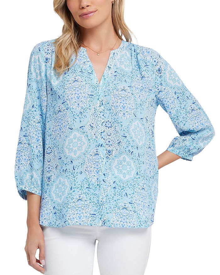 Блузка с защипами Petite NYDJ, синий
Блузка с защипами Petite NYDJ, синий