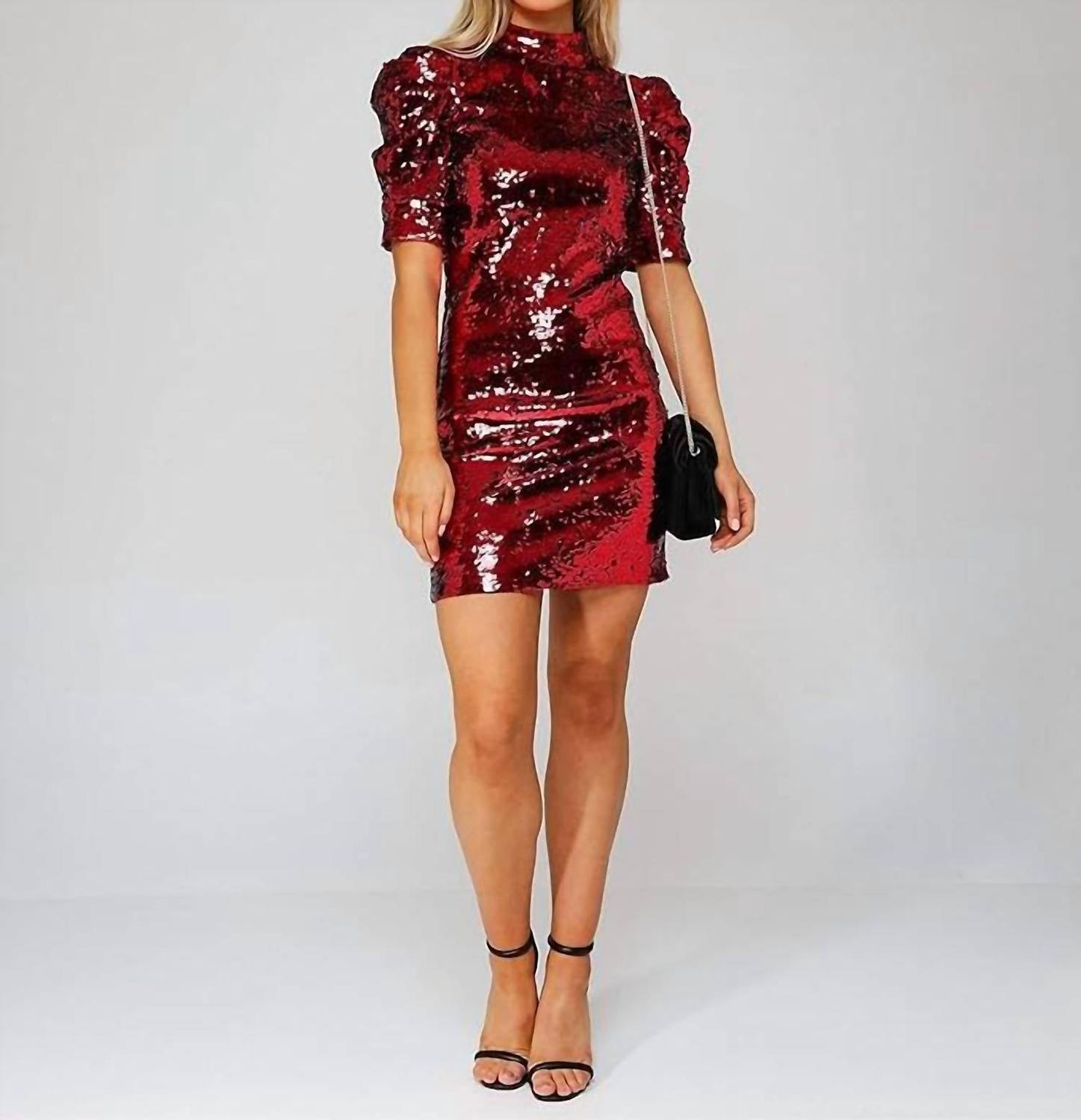 Платье Brenna Sequin с пышными рукавами, красное в бордо alice + olivia
Платье Brenna Sequin с пышными рукавами, красное в бордо alice + olivia