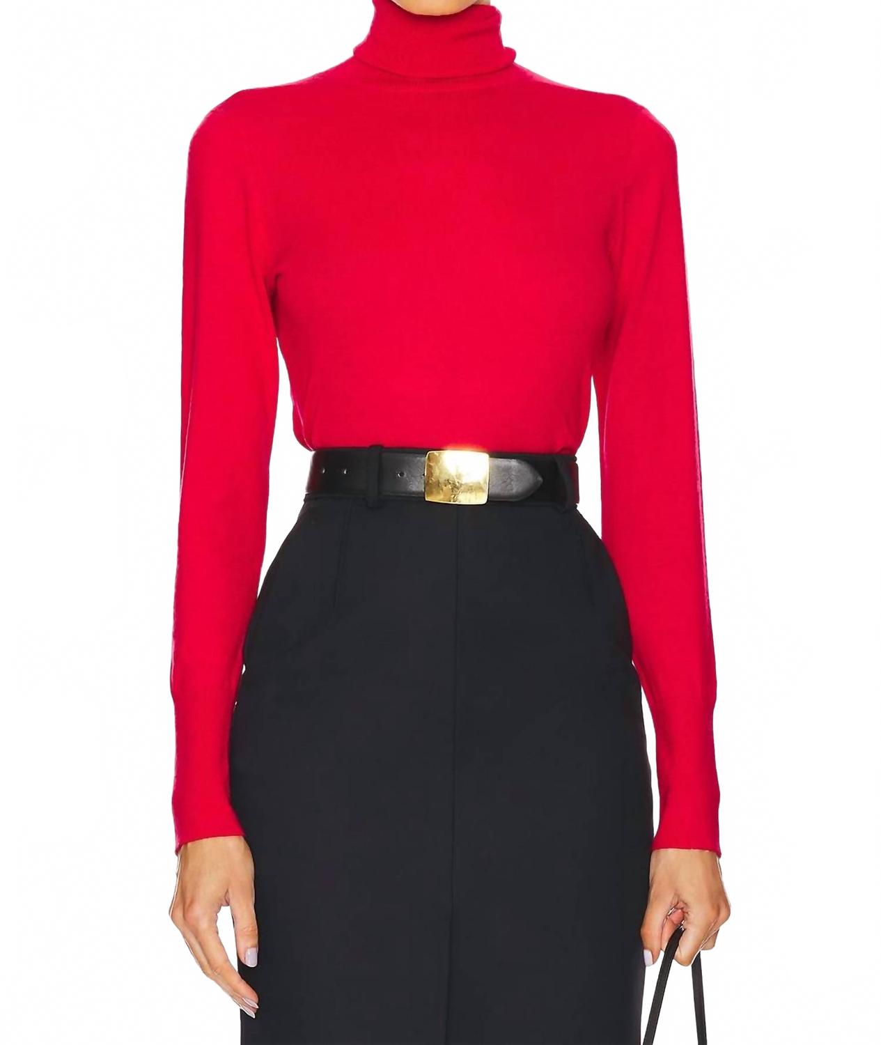 Флора водолазка в лава-красном с золотом L'Agence
Флора водолазка в лава-красном с золотом L'Agence