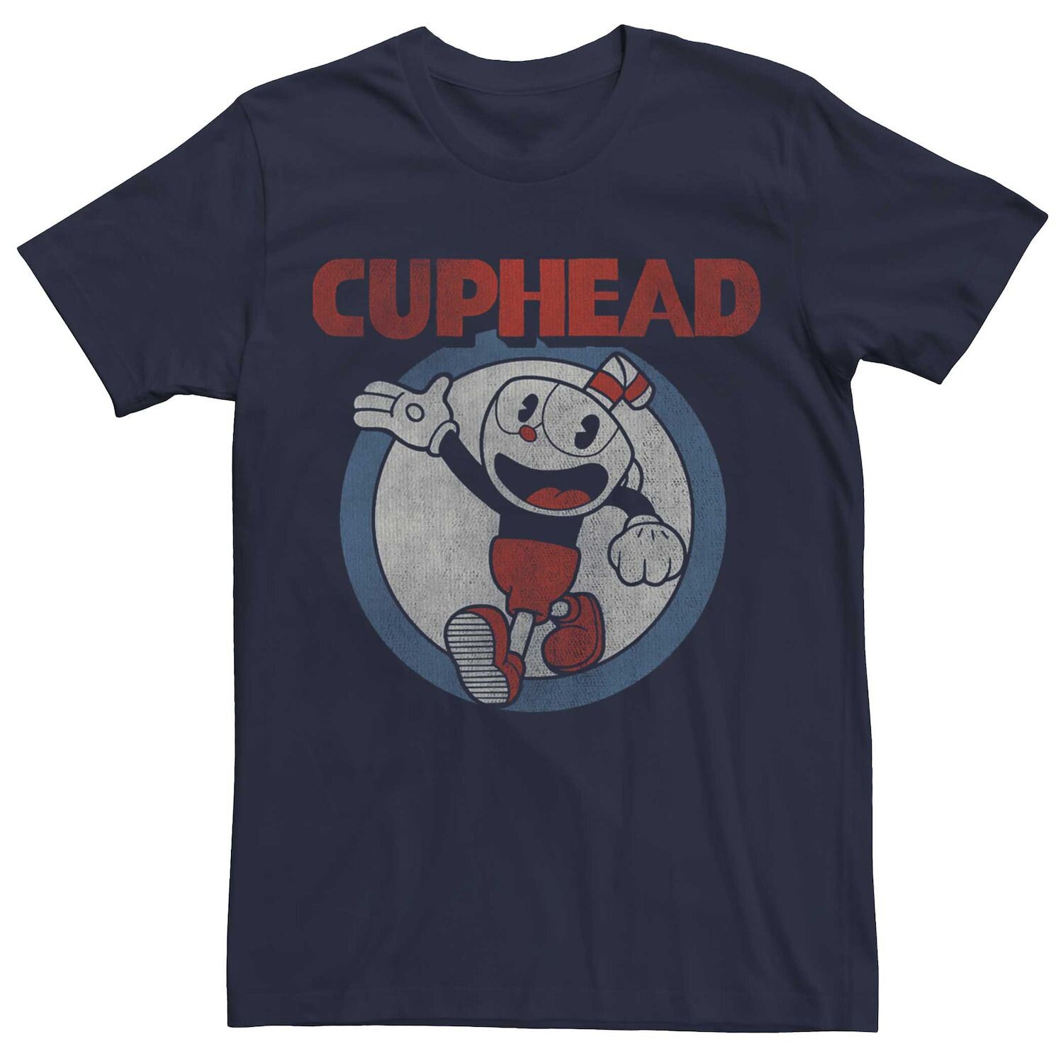 Мужская винтажная футболка с логотипом и потертым портретом Cuphead Licensed Character
Мужская винтажная футболка с логотипом и потертым портретом Cuphead Licensed Character