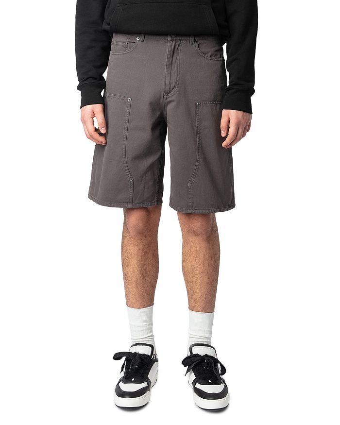 Широкие шорты-бермуды Perys Zadig & Voltaire, серый 
Широкие шорты-бермуды Perys Zadig & Voltaire, серый