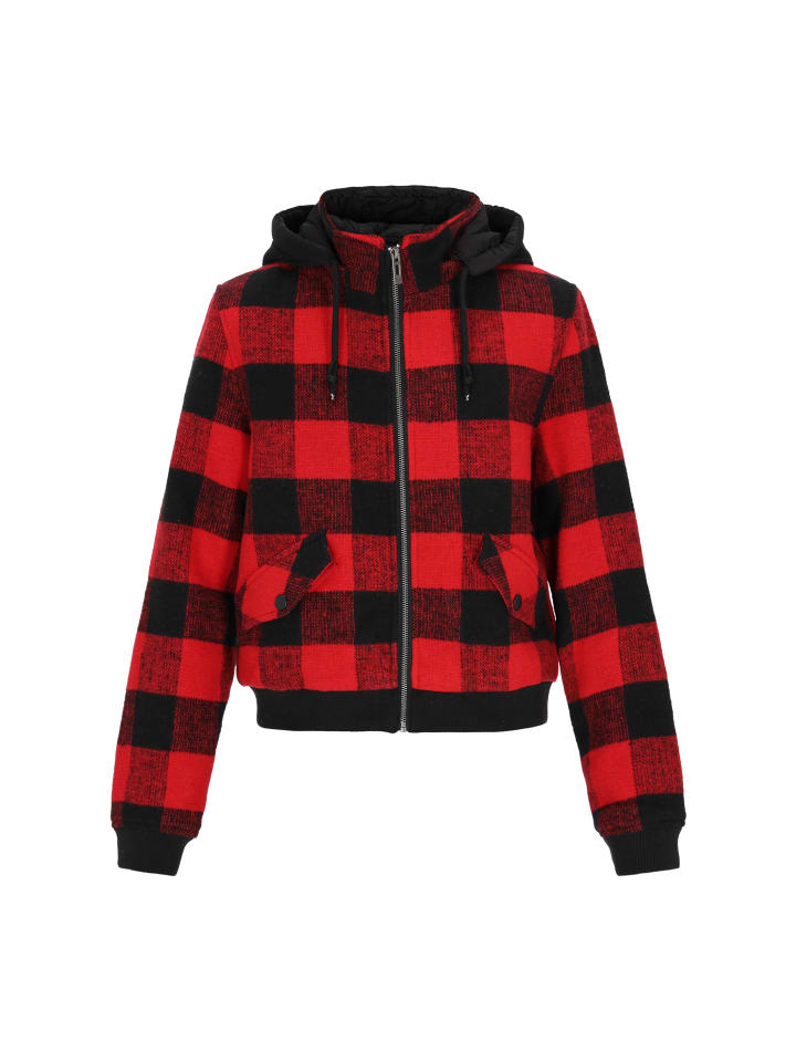 Женская куртка красного и черного цвета myMo ROCKS
Женская куртка красного и черного цвета myMo ROCKS