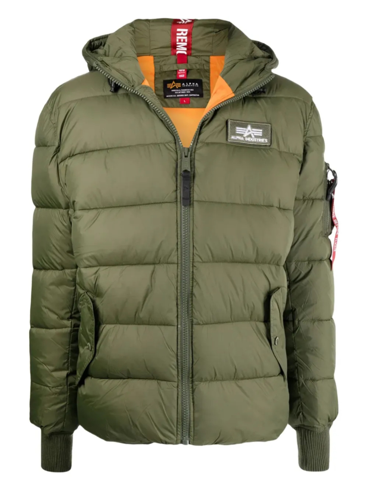 Стеганая куртка с капюшоном Alpha Industries, зеленый
Стеганая куртка с капюшоном Alpha Industries, зеленый