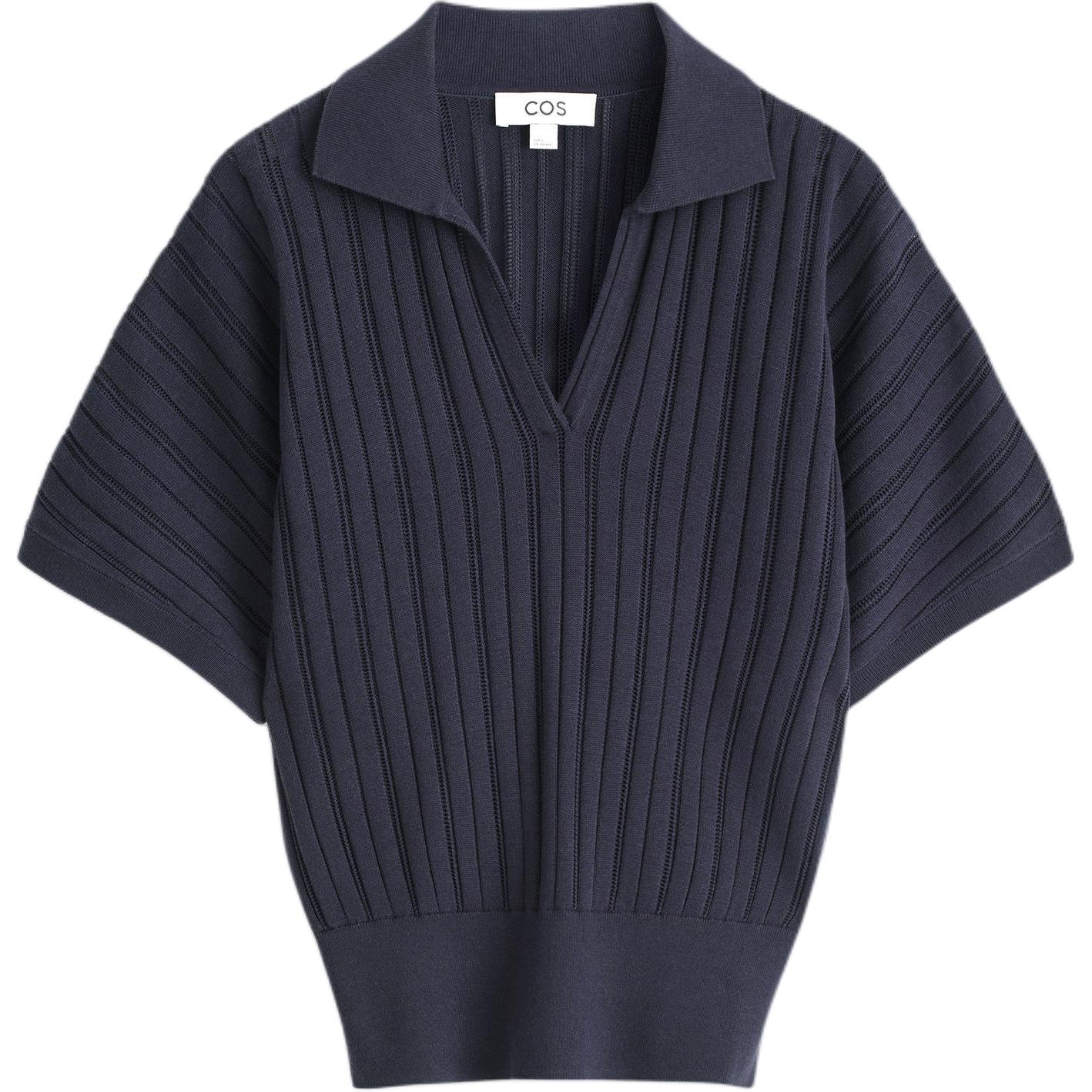 COS Женская поло темно-синего цвета
COS Женская поло темно-синего цвета