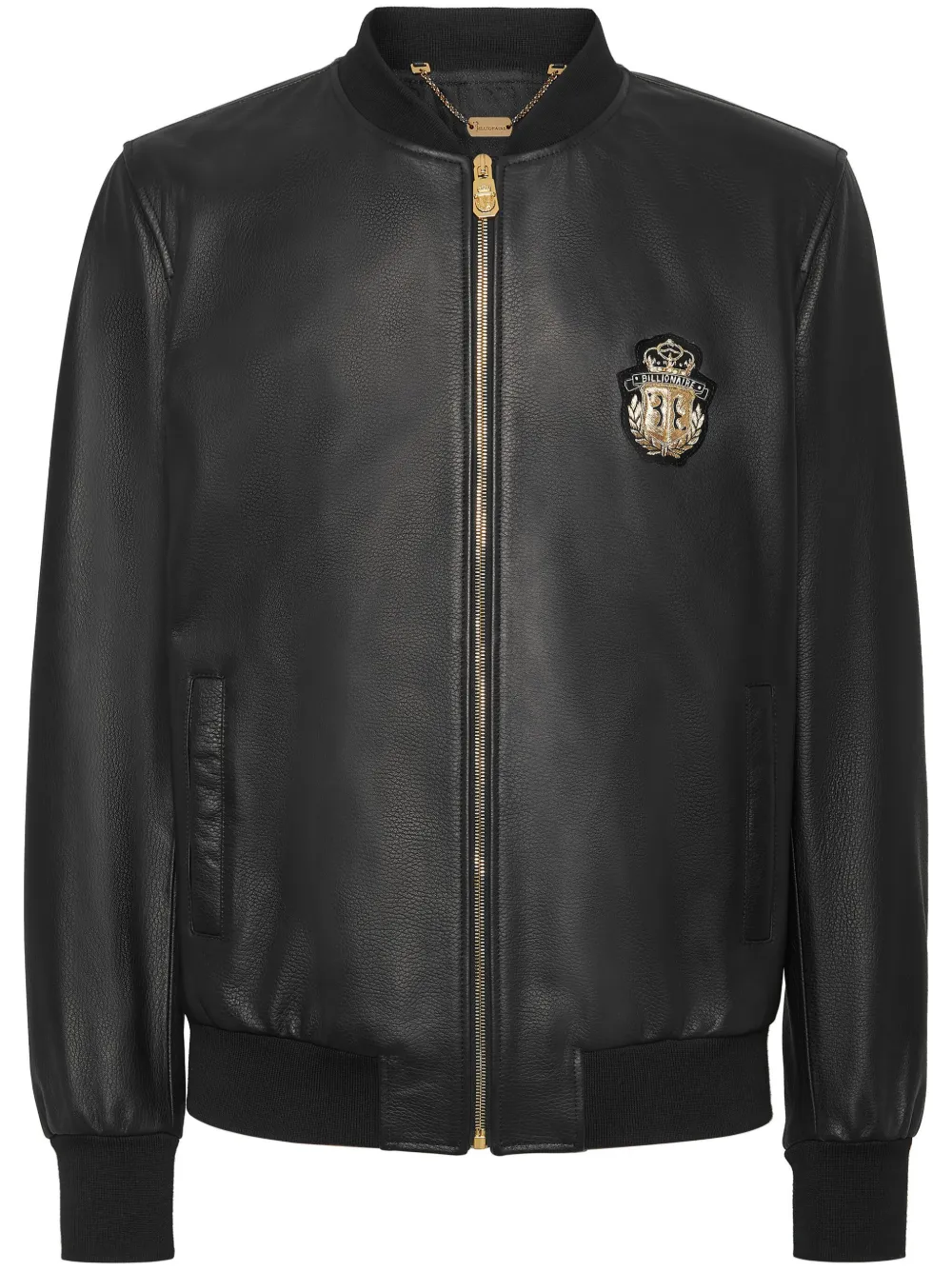 Кожаный бомбер Billionaire, черный
Кожаный бомбер Billionaire, черный