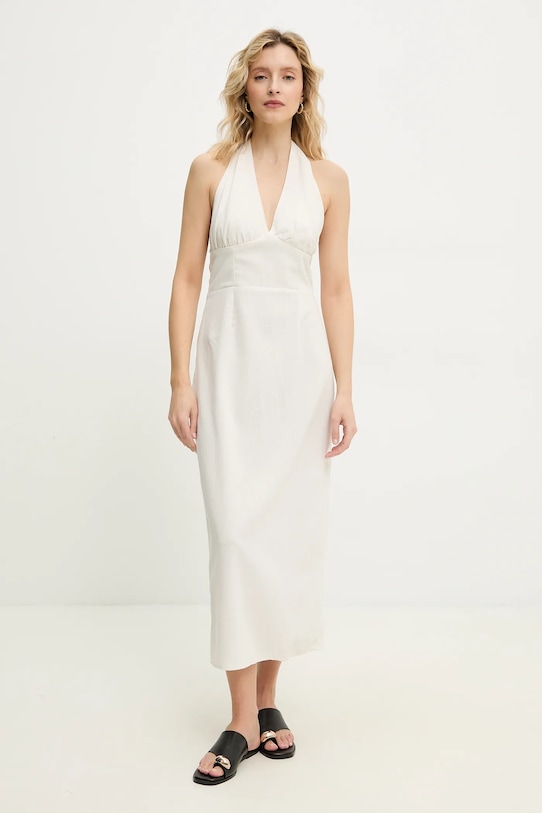 Платье с льняной тканью Answear.Lab, бежевый
Платье с льняной тканью Answear.Lab, бежевый