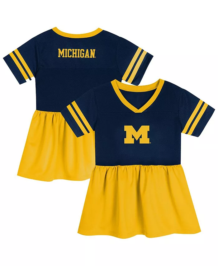 Платье из джерси для девочек дошкольного возраста, темно-синее/кукурузное, с логотипом стадиона «Мичиганские росомахи» Outerstuff
Платье из джерси для девочек дошкольного возраста, темно-синее/кукурузное, с логотипом стадиона «Мичиганские росомахи» Outerstuff