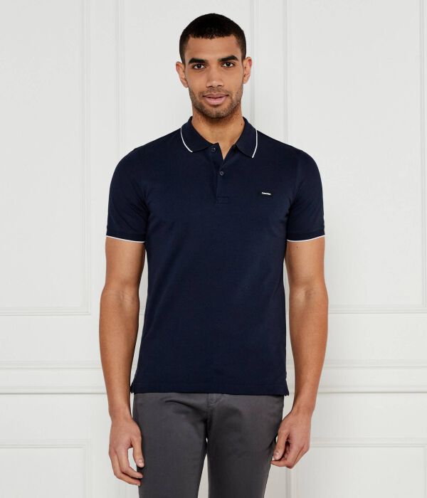 Рубашка поло Slim fit Calvin Klein, синий 
Рубашка поло Slim fit Calvin Klein, синий