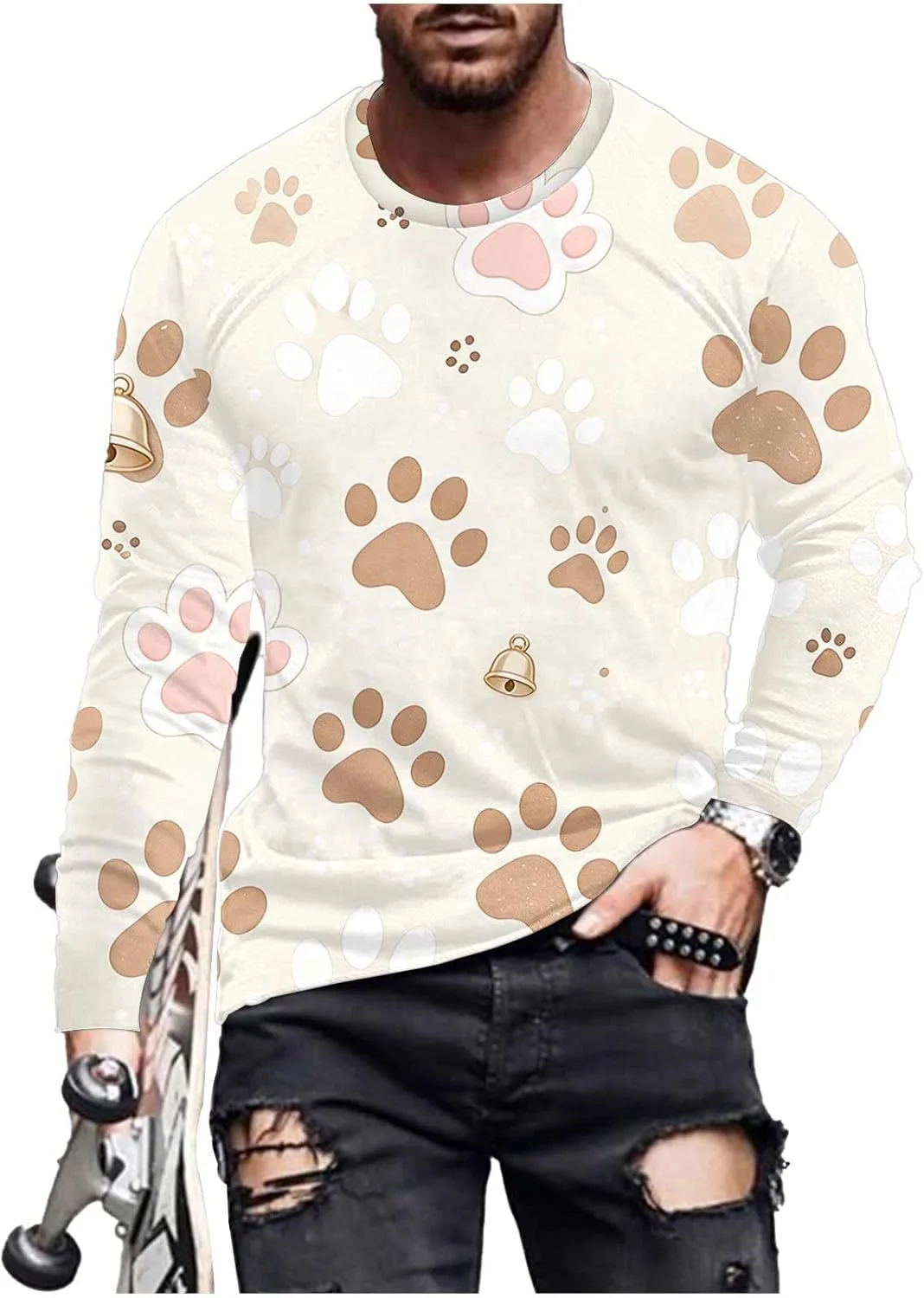 Футболка с принтом в виде собачьей лапы Mrmaere
Футболка с принтом в виде собачьей лапы Mrmaere