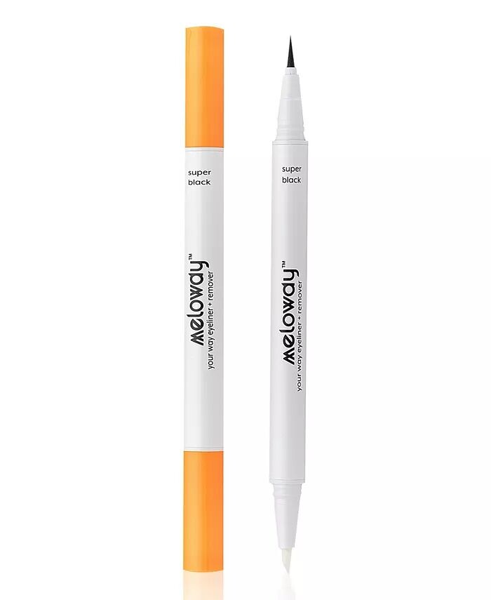 Жидкая подводка для глаз Super Black с ручкой для снятия макияжа 2-в-1 Meloway, цвет Black
Жидкая подводка для глаз Super Black с ручкой для снятия макияжа 2-в-1 Meloway, цвет Black