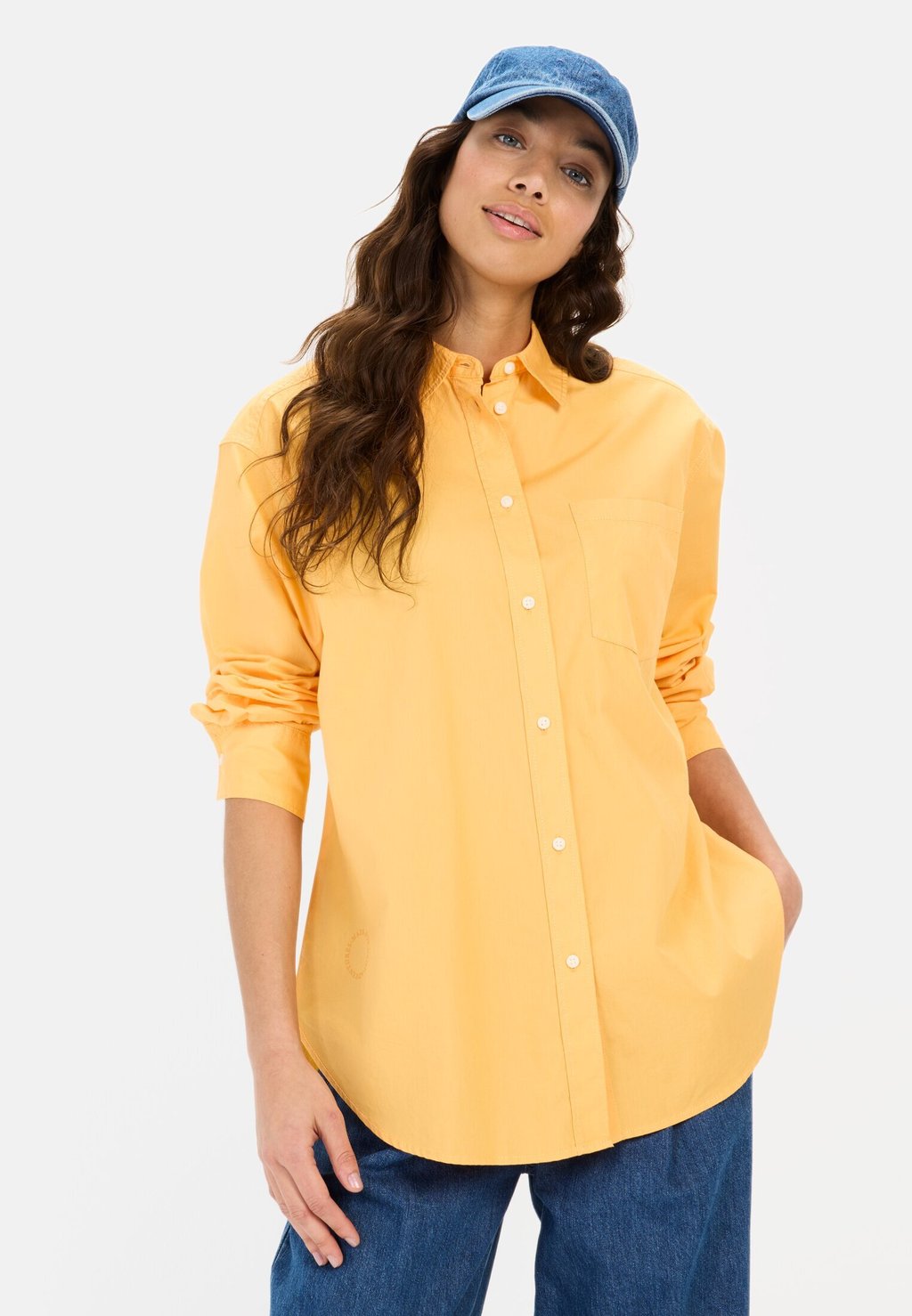 Блузка на пуговицах camel active, оранжевый
Блузка на пуговицах camel active, оранжевый