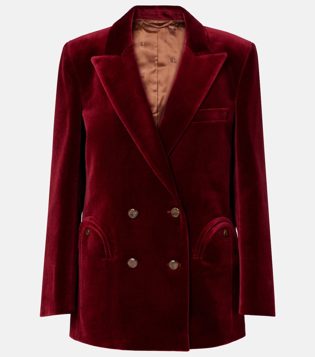 Двубортный блейзер из хлопкового бархата на каждый день Blazé Milano, Wine
Двубортный блейзер из хлопкового бархата на каждый день Blazé Milano, Wine