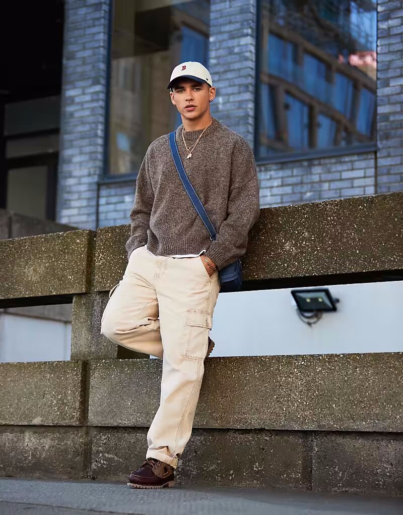 Джемпер свободного кроя с круглым вырезом ASOS DESIGN коричневого меланжевого цвета
Джемпер свободного кроя с круглым вырезом ASOS DESIGN коричневого меланжевого цвета