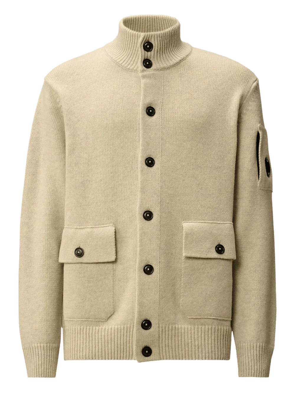 Кардиган с высоким воротником C.P. Company, нейтральный
Кардиган с высоким воротником C.P. Company, нейтральный