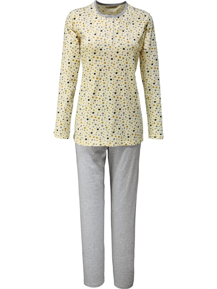 Ночное белье Erwin Müller, цвет creme/hellgrau meliert 
Ночное белье Erwin Müller, цвет creme/hellgrau meliert