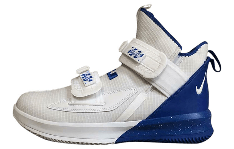 Баскетбольные кроссовки Zoom Soldier 13 мужские с высоким верхом, белые/королевские синие Nike
Баскетбольные кроссовки Zoom Soldier 13 мужские с высоким верхом, белые/королевские синие Nike